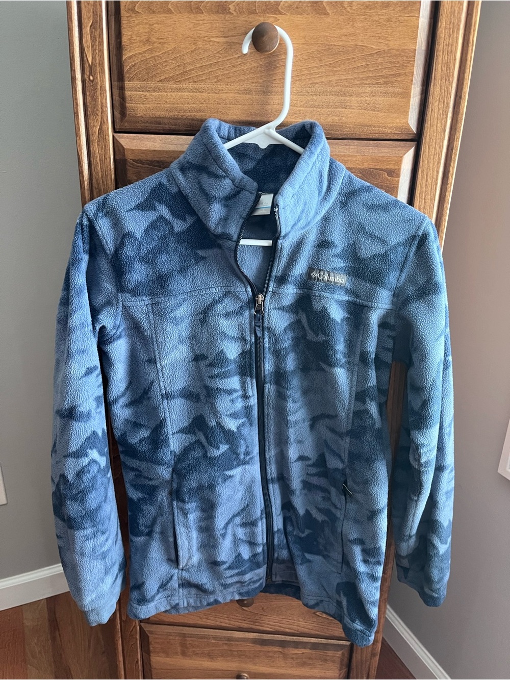 Columbia Kids' Blue Camo Fleece Jacket